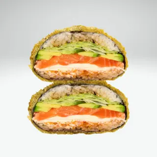 SALMON SUSHI BURGER