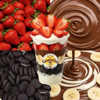 Coupe Fraise & Banane au Nutella et Oreo