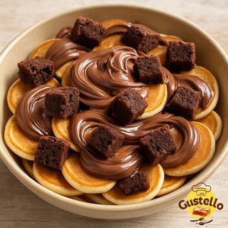 Mini Pancakes Brownie Nutella