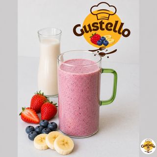 Smoothie Fraise, Banane & Myrtille