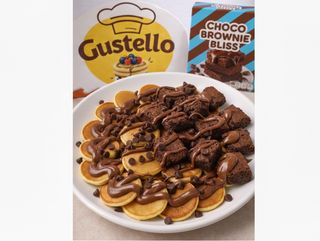 Mini Pancakes Brownie Nutella