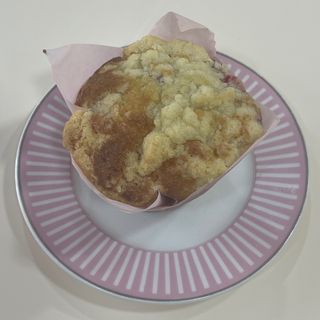 Muffins framboises crumble 