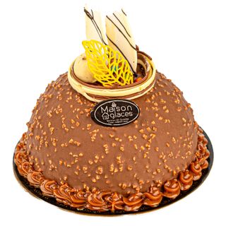 DOME FERRERO NOISETTES CARAMEL 10 PERSONNES