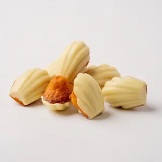 Mini madeleine chocolat blanc 