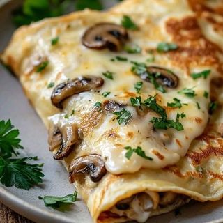Crêpe Poulets Champignons