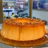 Flan turrón