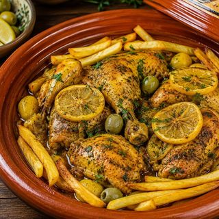 Tajine Poulet, Frites & Citron