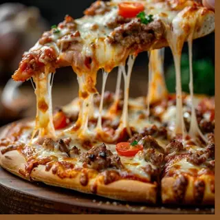 Pizza viande hachée 