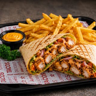 Crispy chicken tacos