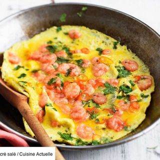 Mkila Omelette Crevettes (مقيلة أومليط كروفيط)