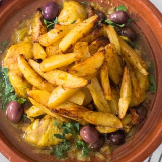 Tajine poulet au citron