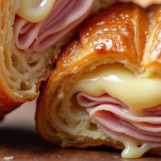 Croissant fromage charcuterie 