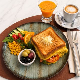 Bistrot matinal, Croque