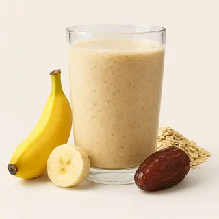 Jus de banane, avoine et dattes (G) عصير البنان بالشوفان والتمر