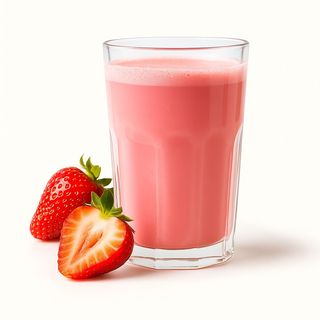 Jus de fraise au lait (P)
