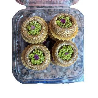 Sablé pistache sésame