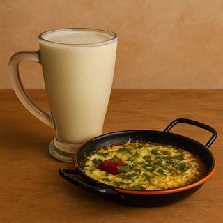 Mkila omelette Dinde + Jus De Banane