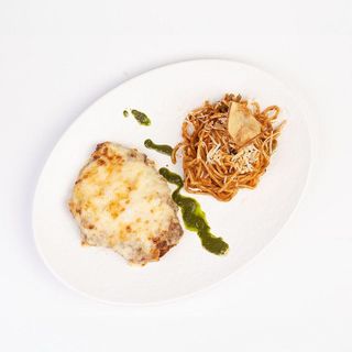 Poulet pané gratiné