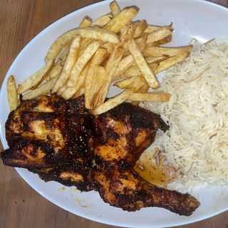 Menu Demi Poulet Braisé