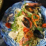 SPAGHETTI SAUTE DE LA MER A LA PERSILLADE