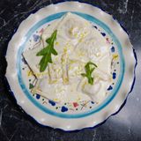 RAVIOLIS AUX GAMBAS ET DORADE