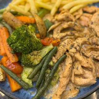 Émincé de poulet + frites 