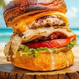 Burger Las Belgas + frites