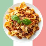 Tagliatelle / Tortiglioni alla Bolognese