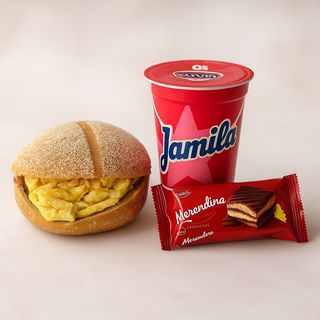 Omlette fromage rouge+raibi+merendina
