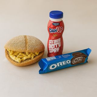 Omelette fromage rouge +DanUp+Oreo