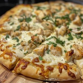 Chicken Alfredo Pizza