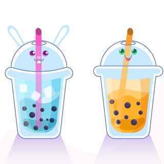 Bubble Tea Avec Jus de pomme