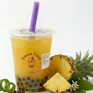 Bubble tea avec jis d’ananas