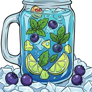 Mojito curaçao bleu