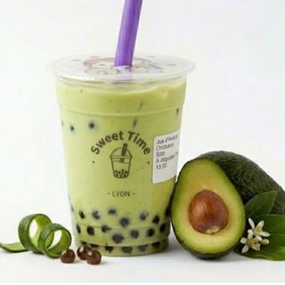Bubble tea avec jus d’avocat