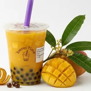 Bubble tea avec jus de mangue
