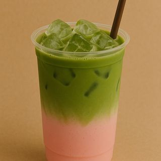 MATCHA ICE  LATTE STRAWBERY
