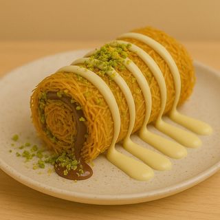 CREPE ROLLS KOUNAFA PISTACHE