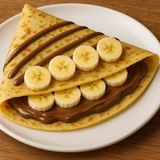 Crêpe au chocolat et  banane