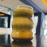 Matcha caramel cannelle ice latte