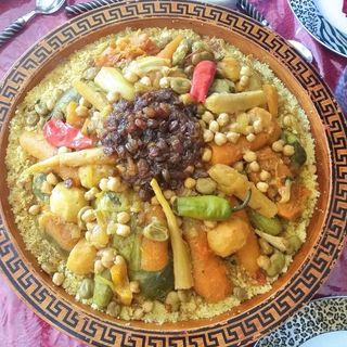 couscous viande avec leban naturel