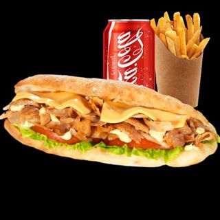 Sandwich Mixte ( Servi avec frites)