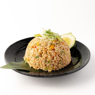 Wok riz sauté fruits de mer