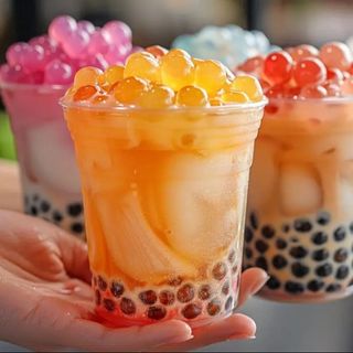 Bubble tea myrtilles 