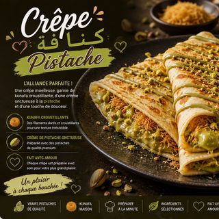 Crepe konafa pistach 