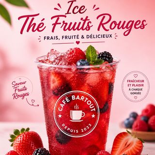 Ice tea fruit rouge 