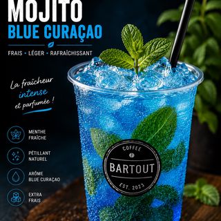 Mojito bleu curaçao