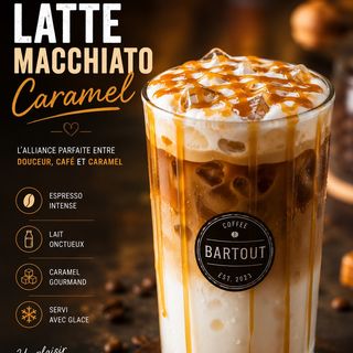 Latte macchiato caramel