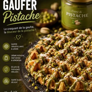 Gaufre Pistache
