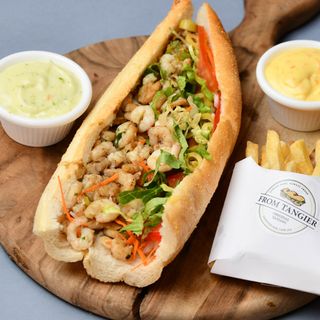 Pocadillo Crevettes avec frites